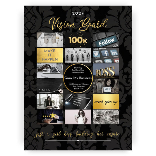 Luxe Vision Board Poster