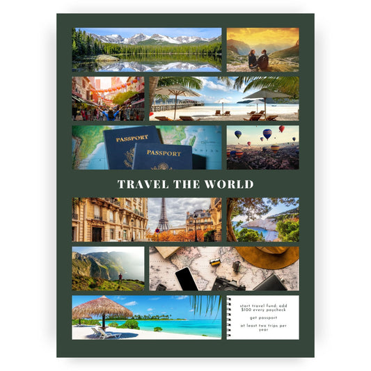 Travel Vision Board Poster